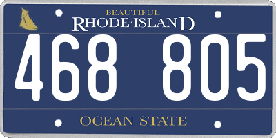 RI license plate 468805
