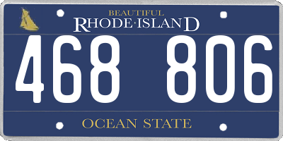 RI license plate 468806