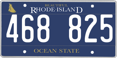 RI license plate 468825