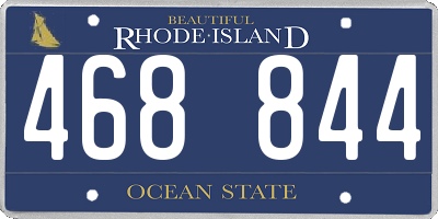 RI license plate 468844