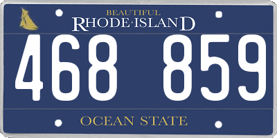 RI license plate 468859