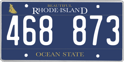 RI license plate 468873