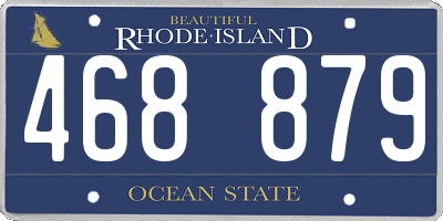 RI license plate 468879
