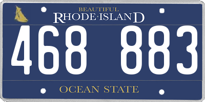 RI license plate 468883