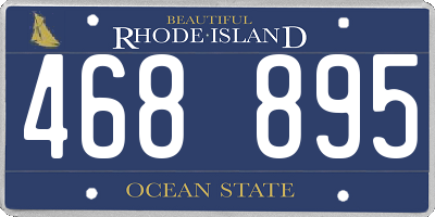 RI license plate 468895