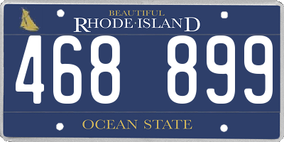 RI license plate 468899