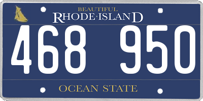 RI license plate 468950
