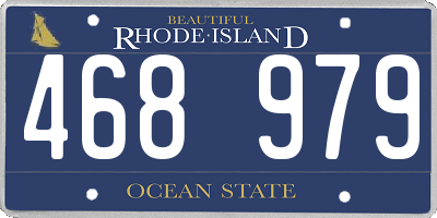 RI license plate 468979