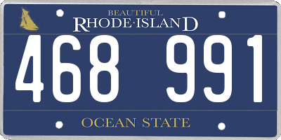 RI license plate 468991