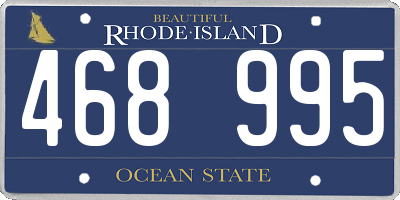 RI license plate 468995