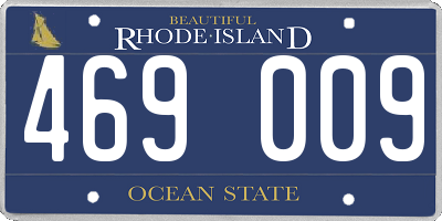 RI license plate 469009