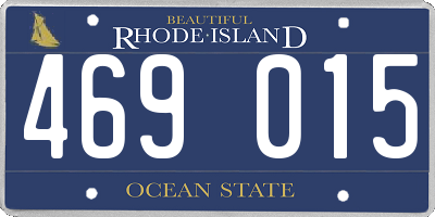 RI license plate 469015