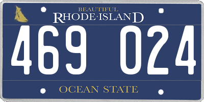 RI license plate 469024