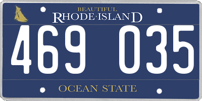 RI license plate 469035