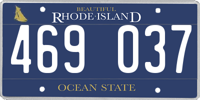 RI license plate 469037