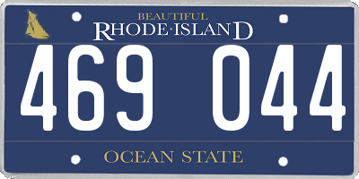 RI license plate 469044
