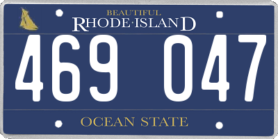 RI license plate 469047
