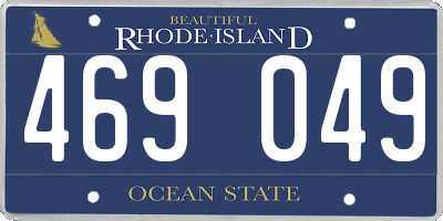 RI license plate 469049