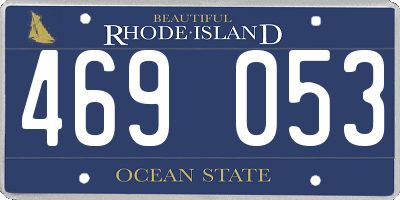 RI license plate 469053