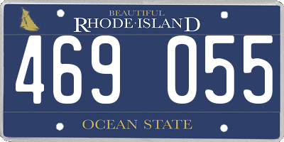 RI license plate 469055