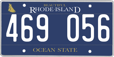 RI license plate 469056