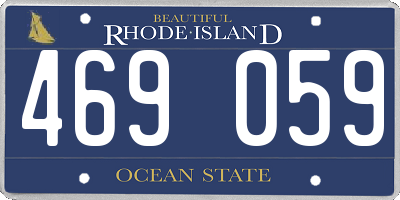 RI license plate 469059