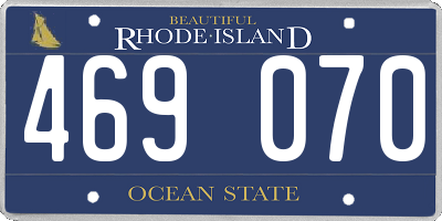 RI license plate 469070