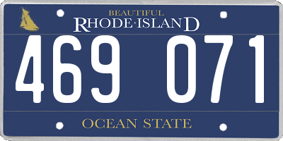 RI license plate 469071