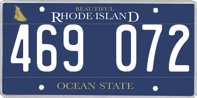 RI license plate 469072