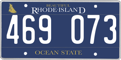 RI license plate 469073
