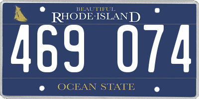 RI license plate 469074