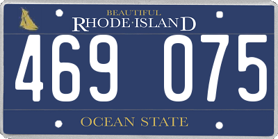 RI license plate 469075