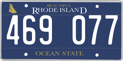RI license plate 469077