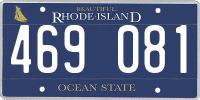 RI license plate 469081
