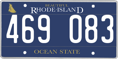 RI license plate 469083
