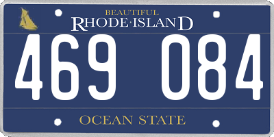 RI license plate 469084
