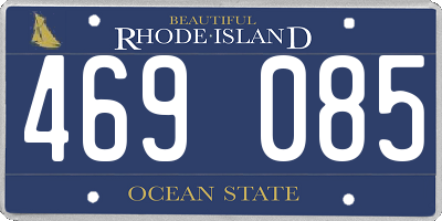 RI license plate 469085