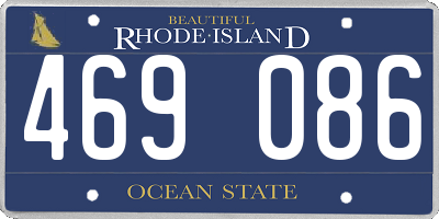 RI license plate 469086
