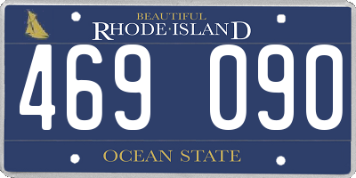 RI license plate 469090