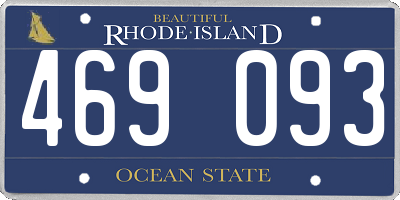 RI license plate 469093