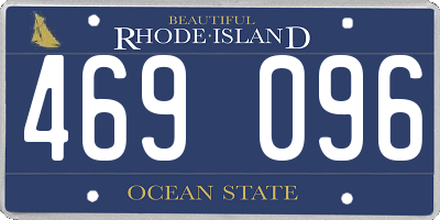 RI license plate 469096