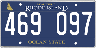 RI license plate 469097