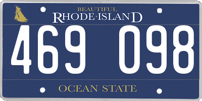 RI license plate 469098