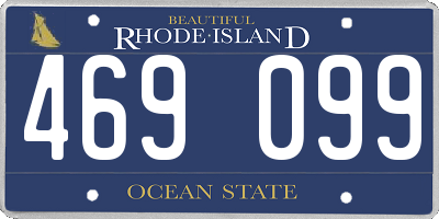 RI license plate 469099