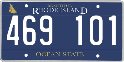 RI license plate 469101