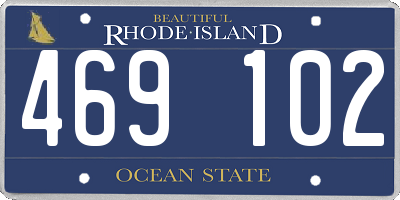 RI license plate 469102