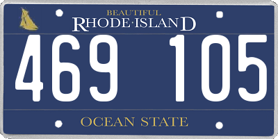 RI license plate 469105