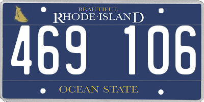 RI license plate 469106