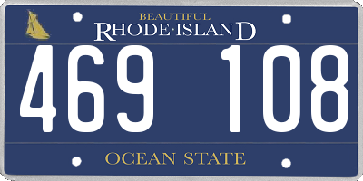 RI license plate 469108