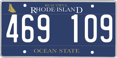 RI license plate 469109